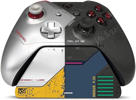 Controller Gear Cyberpunk 2077 Limited Edition - Xbox Pro Charging Stand/Charging Station - Officially Licensed Xbox Accessory (Controller Sold Separately) - Xbox One (CSXBCPX1R-00CYB)