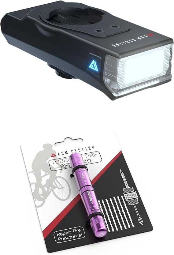 350 Lumens Quick Release Light + Tubeless Tire Repair Tool - Purple
