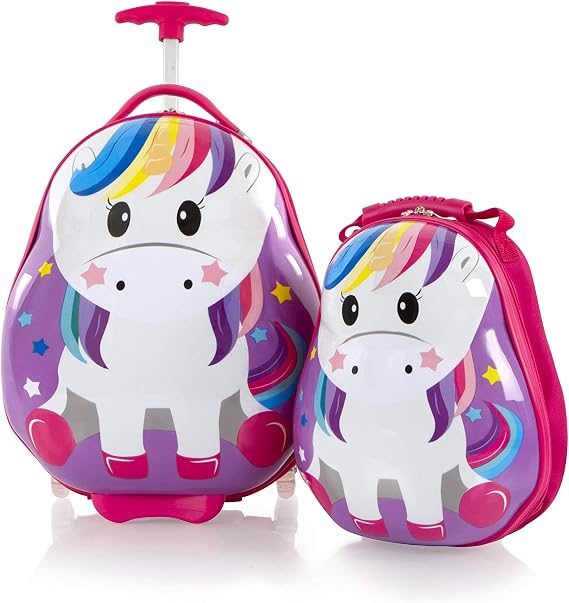 Heys Kids' Travel Tots 2pc. Kids Luggage & Backpack Set (Unicorn, One Size)