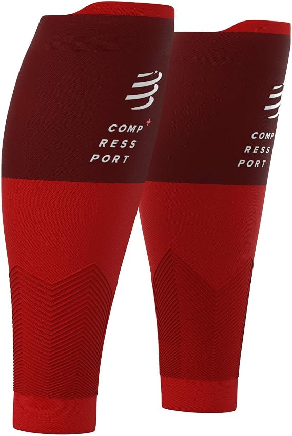 COMPRESSPORT Calf Compression Sleeve - R2V2 - Muscle Protection, Performance and Recovery for Sports - Ultralight and Anti-Fatigue - Running, Cycling, Trail and Triathlon
