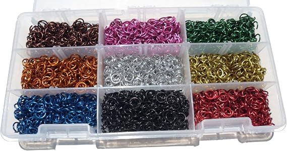 Jeweler Starter Kit Jump Rings Anodized Aluminum 5/32 20g American Chainmail
