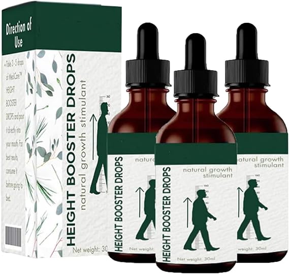 Height Booster Drops,Height Growth Drops,Medicare Height Booster Drops,Height Growth Oil for Adolescent Bone Growth, Reach Your Maximum Height (3pcs)
