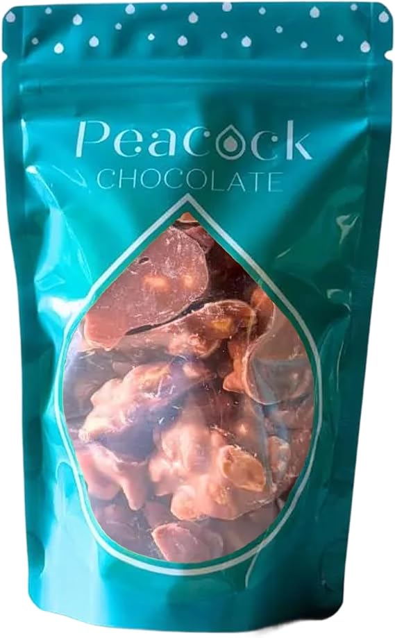 Peacock Snacks Milk Chocolate Peanut Cluster, Treat Bag, 150g