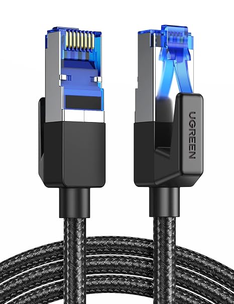 UGREEN Cat 8 Ethernet Cable 2M, 40Gbps PoE Shielded RJ45 LAN