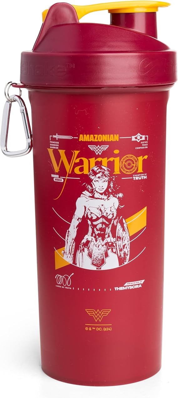 Smartshake Protein Shaker Bottle for Protein Mixes - 33 oz | Shaker Cups for Protein Shakes | Shaker Bottle | Protein Shaker Bottle| BPA Free Shaker | Wonder Women