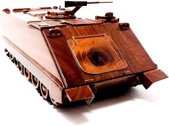 M113 APC Wood Model - Hand Crafted Solid Mahogany with High-Gloss Finish