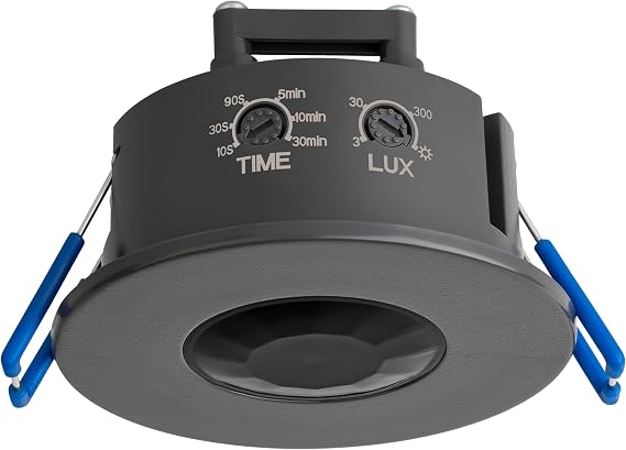 SEBSON PIR Motion Sensor Indoor Ceiling Flush-Mounted 8m/360° LED Suitable