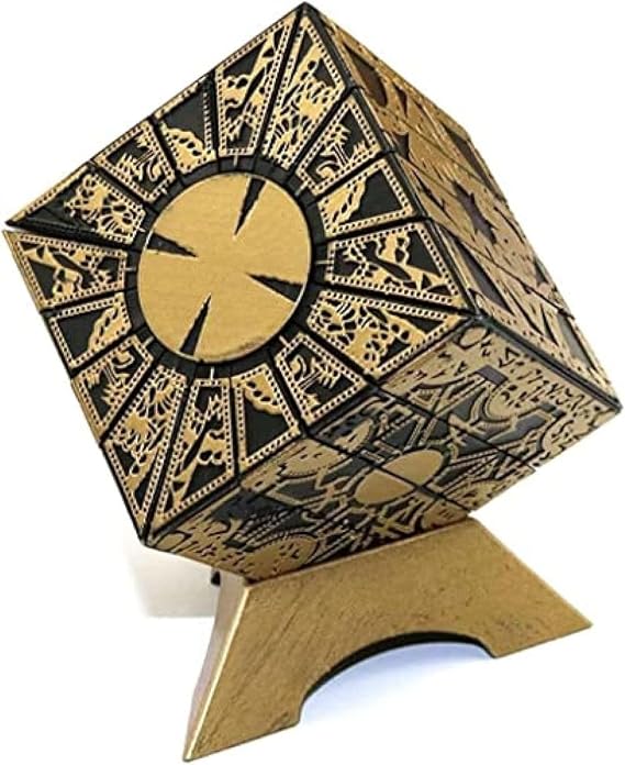 Removable Hellrazor Puzzle Box, Hellrazor Puzzle Box Function, Deformed Removable Lock, with Base