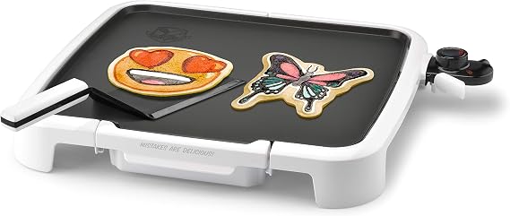 DANCAKES Pancake Art Electric Griddle Kit, 15.5" x 14" Surface