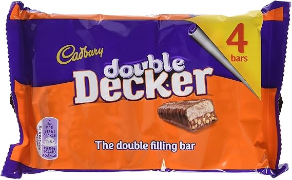 Cadbury Double Decker Chocolate Multipack 4 x 47g