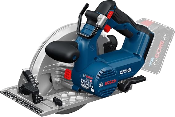 Bosch PRO 18V System Cordless Circular Saw GKS18V-68-2 (incl. Miter Fence, Saw Blade)