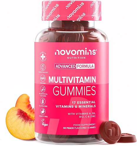 Novomins Multivitamin 60 Gummy Bears with 17 Vitamins