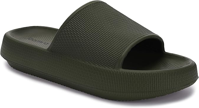 Joomra Pillow Slippers for Women and Men Thick Sole Ultra Cushion Slides | Cloud-Like Sole, Quick Drying Shower Shoes, Soft Open Toe Indoor Outdoor Sandals