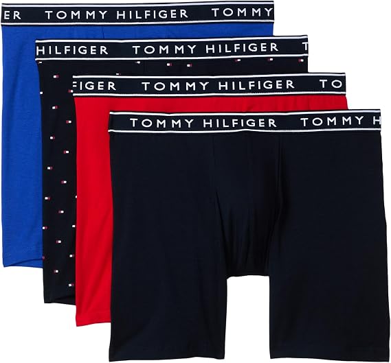 Tommy Hilfiger Men's Cotton Stretch 4-Pack Boxer Brief