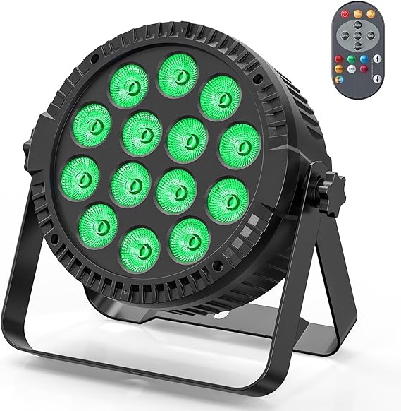 14 LED Par can Stage Lights 84W RGBW 4-in-1 DMX 4/8 Channel Disco Light for Party, 7 Modes Uplighting with Remote Control DJ Lights for Bnad Bar Wedding Club KTV [Energy Class A+++]