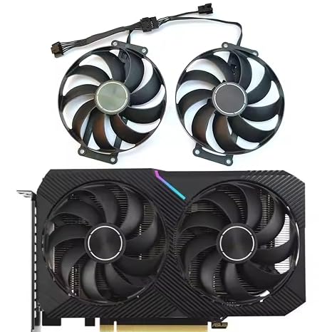 87MM T129215SU DC12V 0.5A for RTX3060 RTX3060TI 6Pin Graphics Fan for ASUS Dual RTX 3060 RTX 3060 TI 8G MINI V2 LHR Graphics Fan