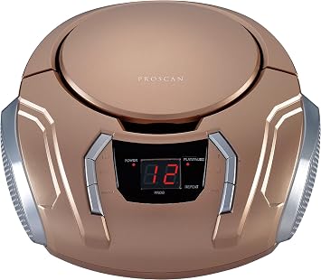 SYLVANIA SRCD261-B-CHAMPAGNE Portable CD Player with AM/FM Radio Champagne