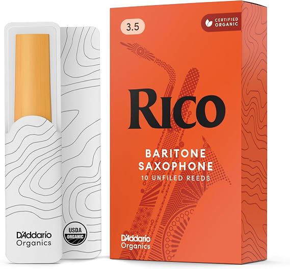 DAddario Woodwinds - Rico Baritone Sax Reeds - RLA1035 - Strength 3.5, 10-Pack