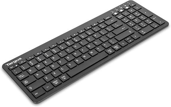 Targus Midsize Multi-Device Bluetooth Keyboard - Compatible with Chrome OS, Windows, macOS, iOS, and Android (AKB863US)