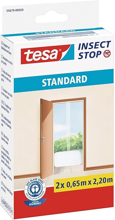 Sineklik, Standart, Cırt Bantlı, Kapı Için, Kesilerek Ayarlanabilir, Beyaz, 2 Adet 0.65m X 2.20m