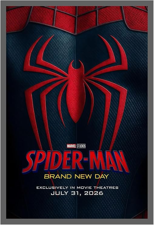 Spider Man Poster Brand New Day Superhero Movie Posters for Room Bedroom Aesthetic Home Decor Unframe Wall Art Print Silk Canvas Poster 11x17in 28x43cm