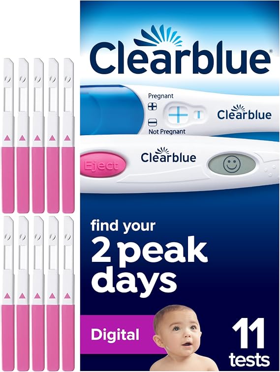 Clearblue Digital Ovulation Tests & Pregnancy Test Combo, 10+1