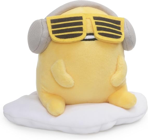 GUND Sanrio Gudetama with Sunglasses 5-Inch Egg Plush Toy for Ages 1+