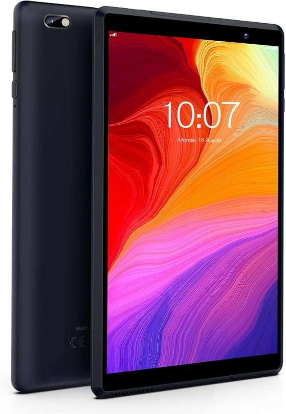 PRITOM Android Tablet 8 inch Android Tablets, 4000mAh,64GB ROM, Quad Core Processor, HD IPS Screen, 2.0 Front + 8.0 MP Rear Camera, Wi-Fi, Bluetooth, Tablet PC(Black)