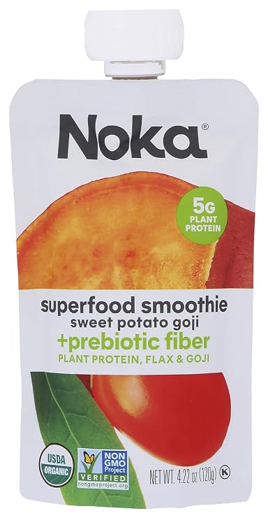 NOKA Organic Swt Potato Goji Sprfood Squeeze, 4.22 OZ