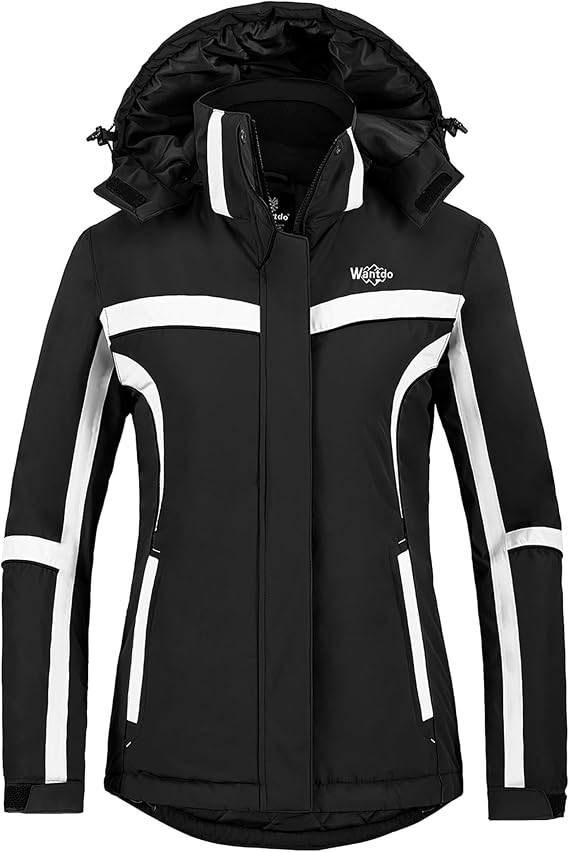 wantdo Women's Waterproof Ski Jacket Warm Snow Winter Coat Snowboard Jacket