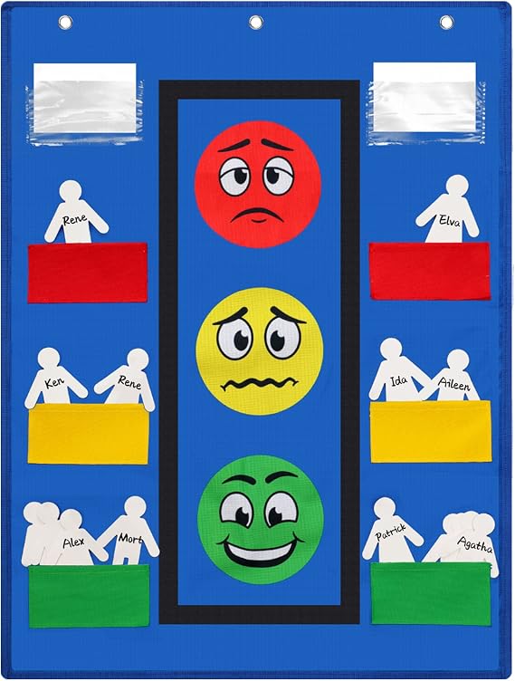 Panelee Stoplight Behavior Chart for Kids Classroom Management Tool, 43 Pcs