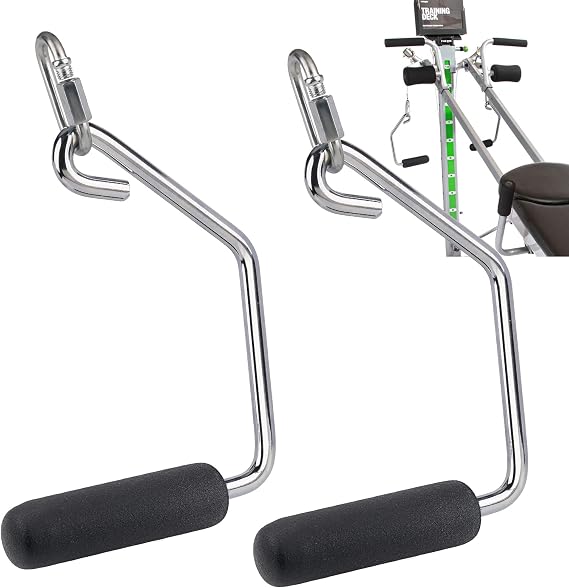Open Ended Chrome Grip Handles for Total Gym Accessories, Compatible with Total Gym XLS, Supra, Electra, FIT