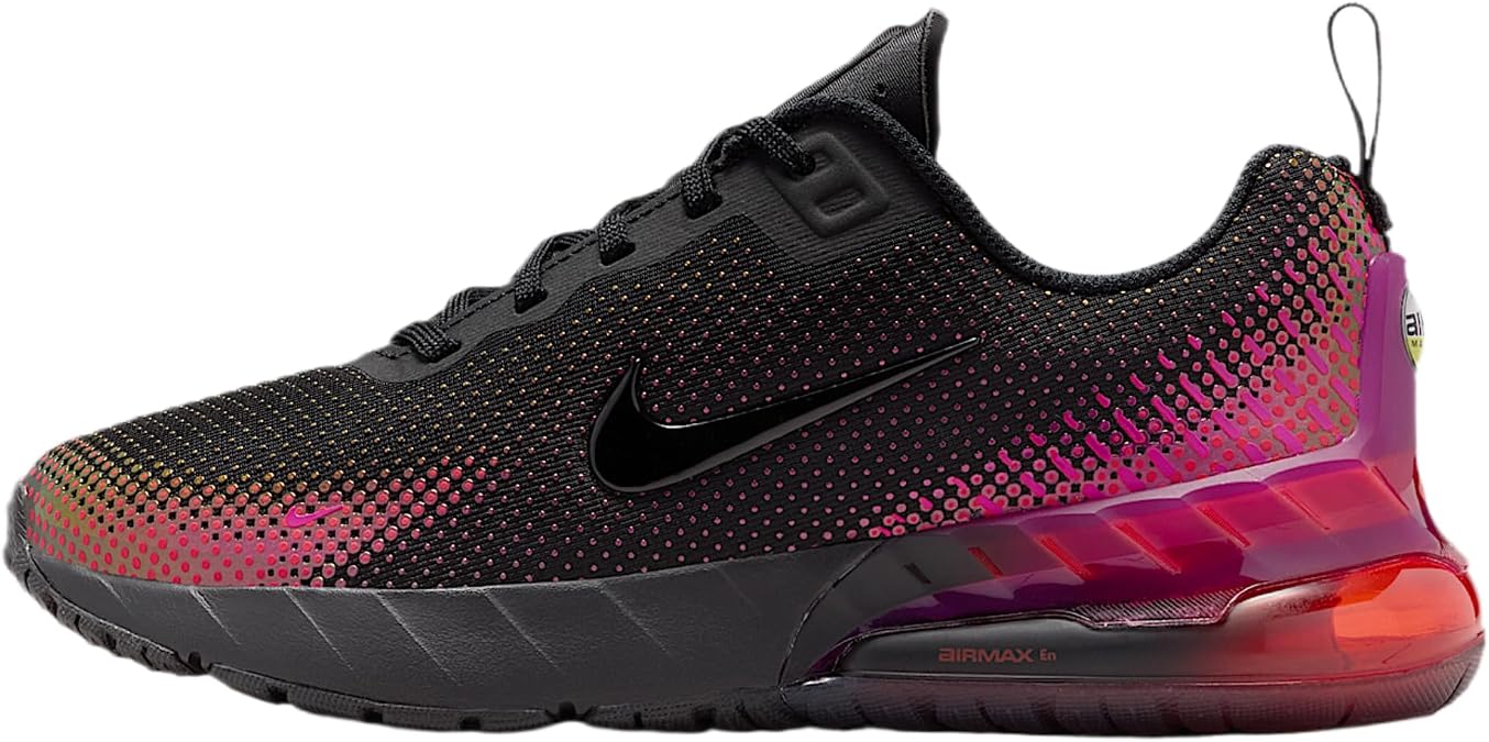 Nike Air Max Phoenix Big Kids' Shoes (Black/Vivid Purple/Challenge Red/Black) Size 6