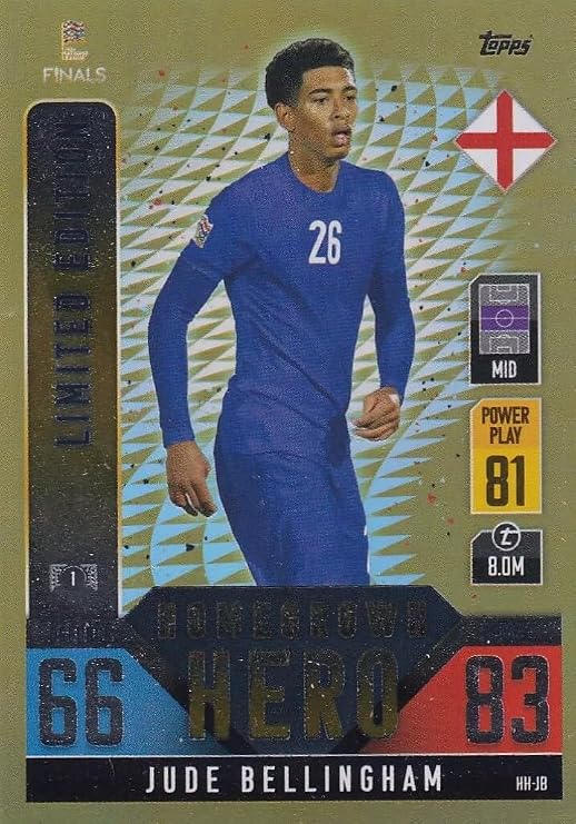 Match Attax 101 Jude Bellingham Homegrown Hero Limited Edition HH-JB Trading Card