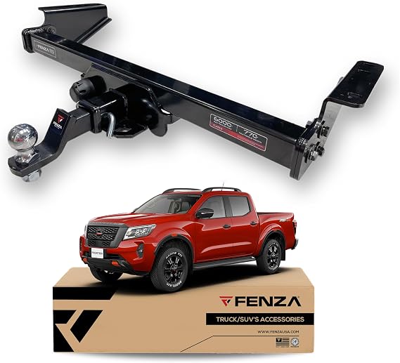 Fenza Class III Towing Hitch Receiver Compatible with Toyota Hilux 20162026 Includes 2-Inch Drop Ball Mount, Hitch Ball and Pin