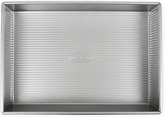 USA Pan Bakeware Rectangular Cake Baking Pan, 9 x 13 inch, Nonstick & Quick Release Coating, Aluminized Steel