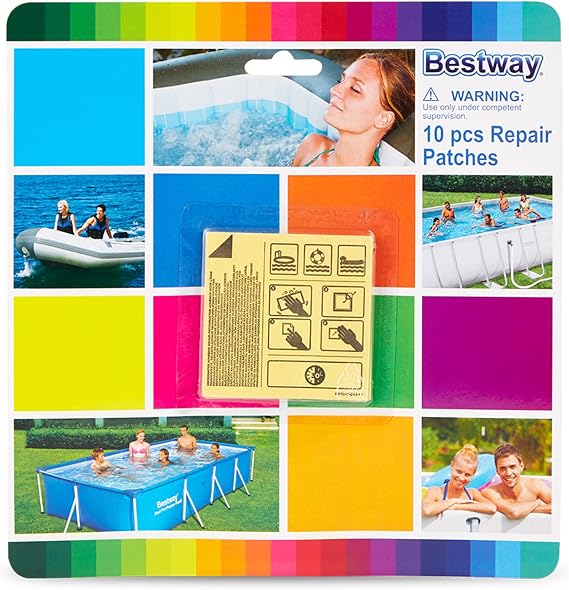 Bestway Underwater Adhesive Repair Patch 10-Pack 62091E