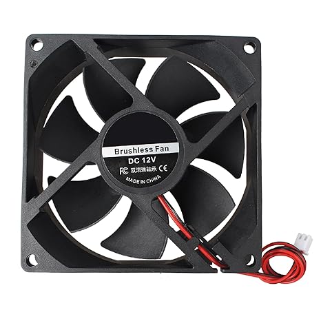 Mini Brushless Silent Cooling Fan 92x92x25mm 9225 DC 12V Dual Ball Bearing With 2 Pin Terminal Compatible With 3D Printer PC CPU Desktop Computer Case For DIY With 28cm 11.02inch Cable