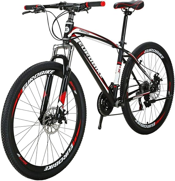 EUROBIKE Mountain Bike 27.5 for Men and Women 17'' Frame Adult X1 Off Road Bicycle