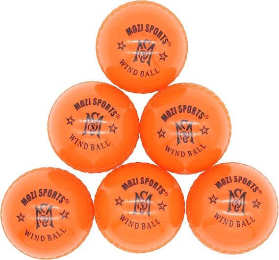 Windball Soft Cricket Balls-Durable Realistic Bounce & Swing-Cricket WindBalls for Indoor & Outdoor Coaching, Practice, Garden & Beach play