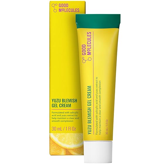Good Molecules Yuzu Blemish Gel Cream with Salicylic Acid, 1 fl oz | Gel cream with salicylic acid and yuzu extract that helps maintain a clear, smooth-looking complexion.