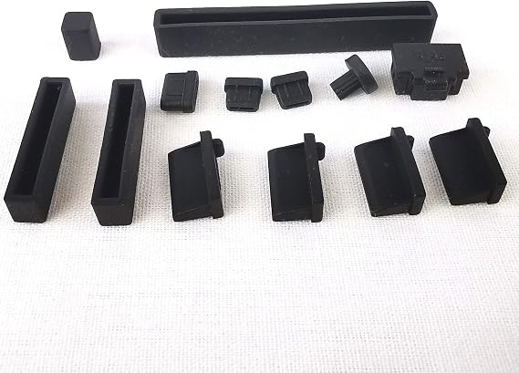 Anti-Dust Plug for Raspberry Pi 4 4B Stopper Cover GPIO USB MIPI DSI CSI HDMI, Color Black