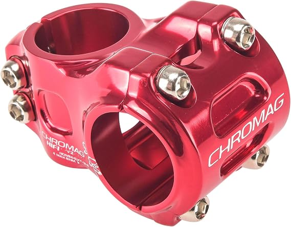 CHROMAG HiFi V2 Stem MTB/MTB Direct Mount Dia. 31.8 mm Adult Unisex, Red, 40 mm | racine->-accueil->-univers-glisse-urbaine->-velo->-piece-detachee-velo->-potence-velo