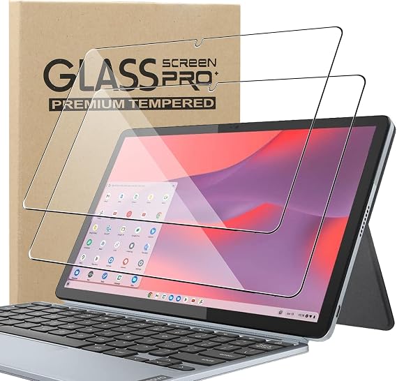 KZIOACSH 2 Pack Screen Protector for Lenovo IdeaPad Chromebook Duet 2024 11 Inch, Ultra Clear 9H Hardness Touch Sensitive Anti-Scratch Anti-Fingerprint Protective Tempered Glass Screen Guard