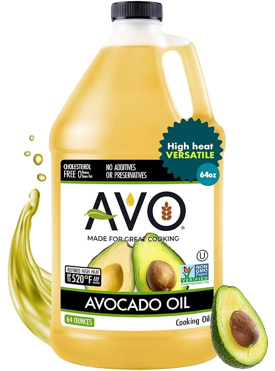 AVO 100% Avocado Oil, Non-GMO, 64 Fl Oz, No Preservatives Added