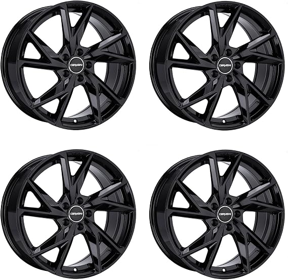 4x Carmani alloy rims 23 Rudi 8.5x19 ET30 5x112 black compatible with Audi A4 A5 A6 A7 A8 Q3 Q4 Q5 RS Q3 RS3 RS6