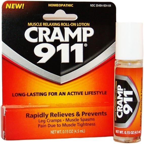 Cramp 911 Roll-On, Net Wt. 0.15 oz.(4.5 ml), Box
