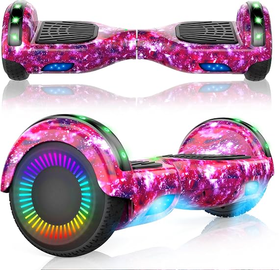 Self Balancing Scooter for Kids, 6.5" Two Wheels Scooter with Bluetooth and Lights for Girls Boys Kids Adults