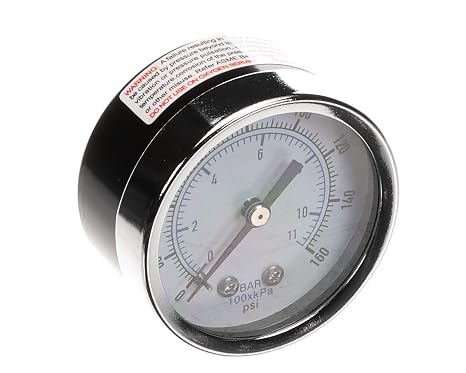 Multiplex Modelsport USA 00684844 Gauge, 0-160 PSI, 1/4" NPT