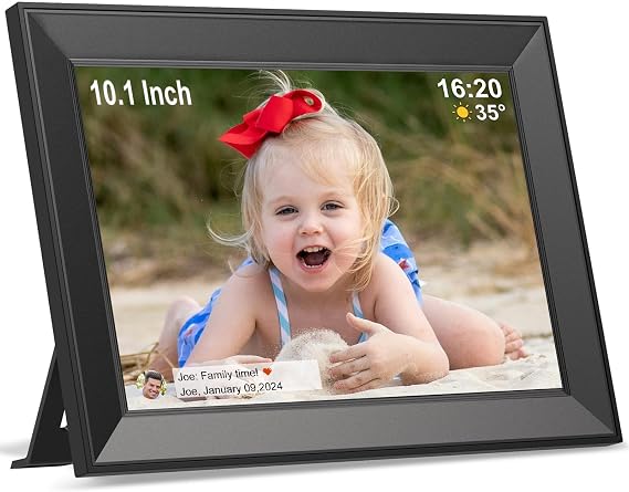 Frameo Digital Picture Frame WiFi 10.1Inch Digital Photo Frame Easy to use